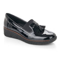 Rieker 53751 Moccasin Shoe - Black Patent - image 001 |ww_colour=black-patent|ww_order=001|