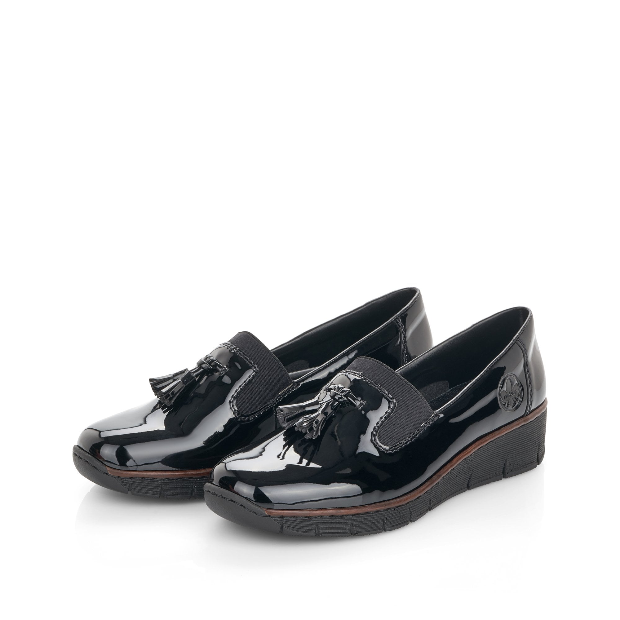 Rieker 53751 Moccasin Shoe - Black Patent - image 002 |ww_colour=black-patent|ww_order=002|
