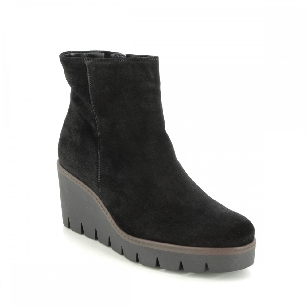 Gabor Utopia 780 Wedge Boot - Black Suede - image 001 |ww_colour=black-suede|ww_order=001|