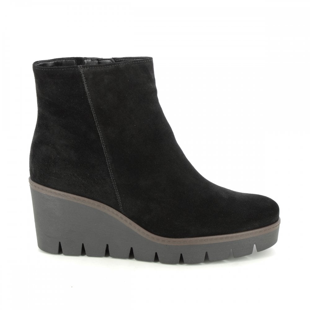 Gabor Utopia 780 Wedge Boot - Black Suede - image 002 |ww_colour=black-suede|ww_order=002|
