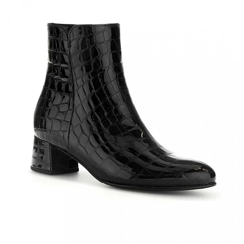 Gabor Abbey Zip Up Ankle Boot - Black Patent - image 001 |ww_colour=black-patent|ww_order=001|