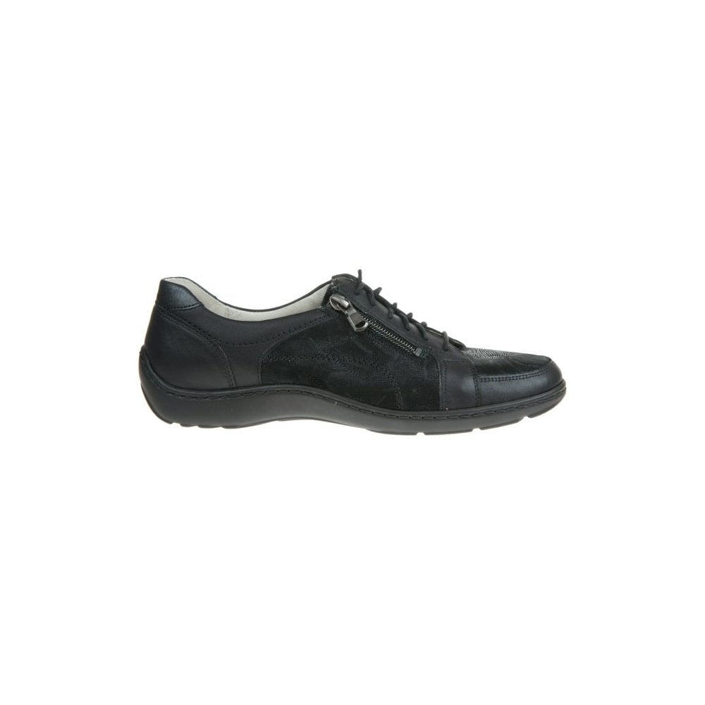 Waldlaufer Henni Lace Up Shoe - Black - image 003 |ww_colour=black|ww_order=003|