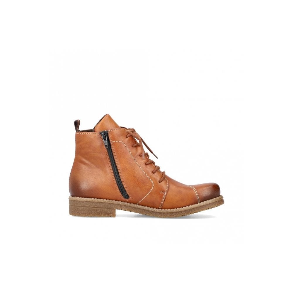 Rieker Lace/Zip up Ankle Boot - Brown - image 002 |ww_colour=brown|ww_order=002|