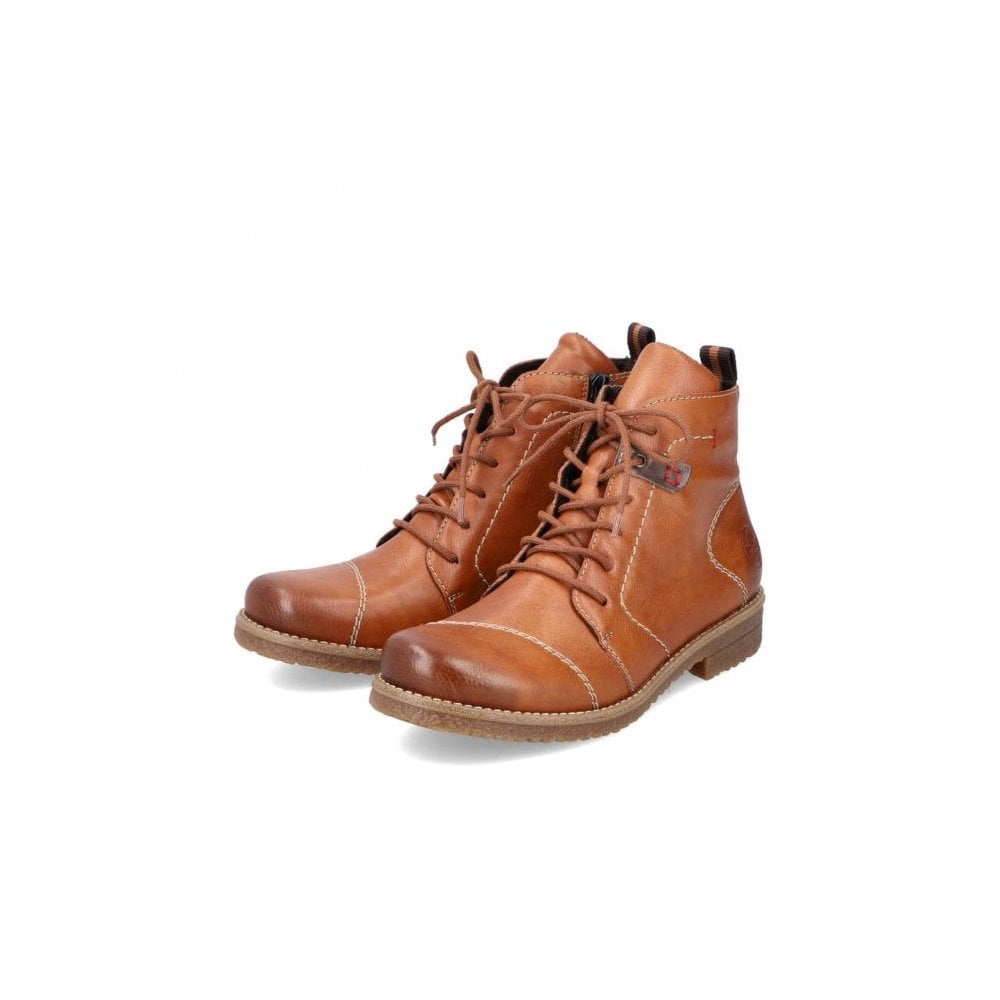 Rieker Lace/Zip up Ankle Boot - Brown - image 008 |ww_colour=brown|ww_order=008|
