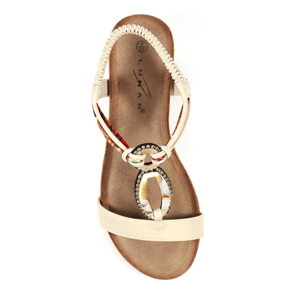 Lunar Genoa Beige Wedge Sandal - Beige - image 004 |ww_colour=beige|ww_order=004|