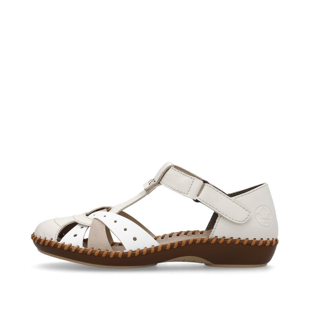 Rieker T Bar Summer Sandal - Beige - image 004 |ww_colour=beige|ww_order=004|