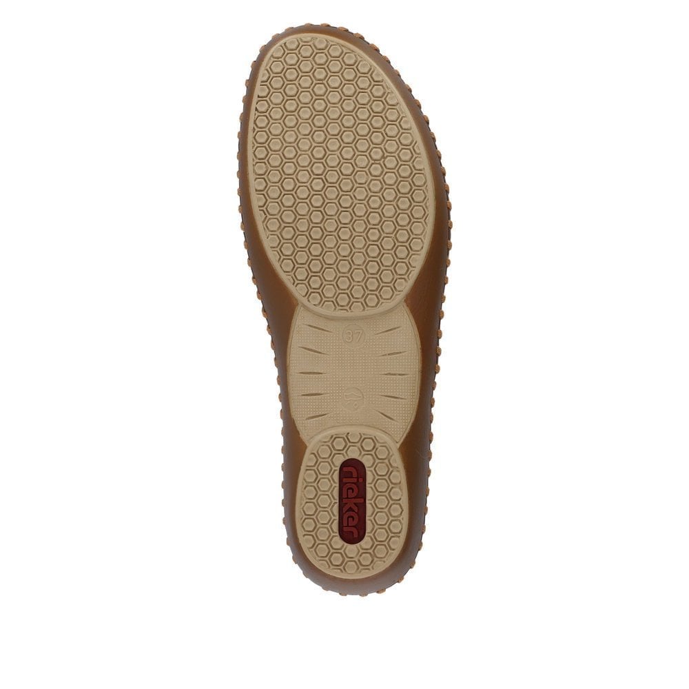 Rieker T Bar Summer Sandal - Beige - image 007 |ww_colour=beige|ww_order=007|