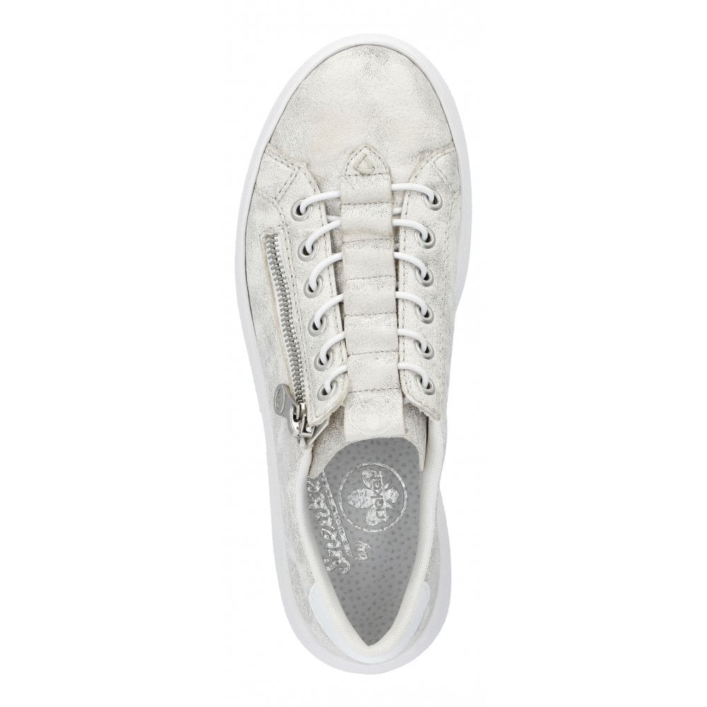 Rieker M1953 Casual Zip Up Shoe - Gold - image 002 |ww_colour=gold|ww_order=002|