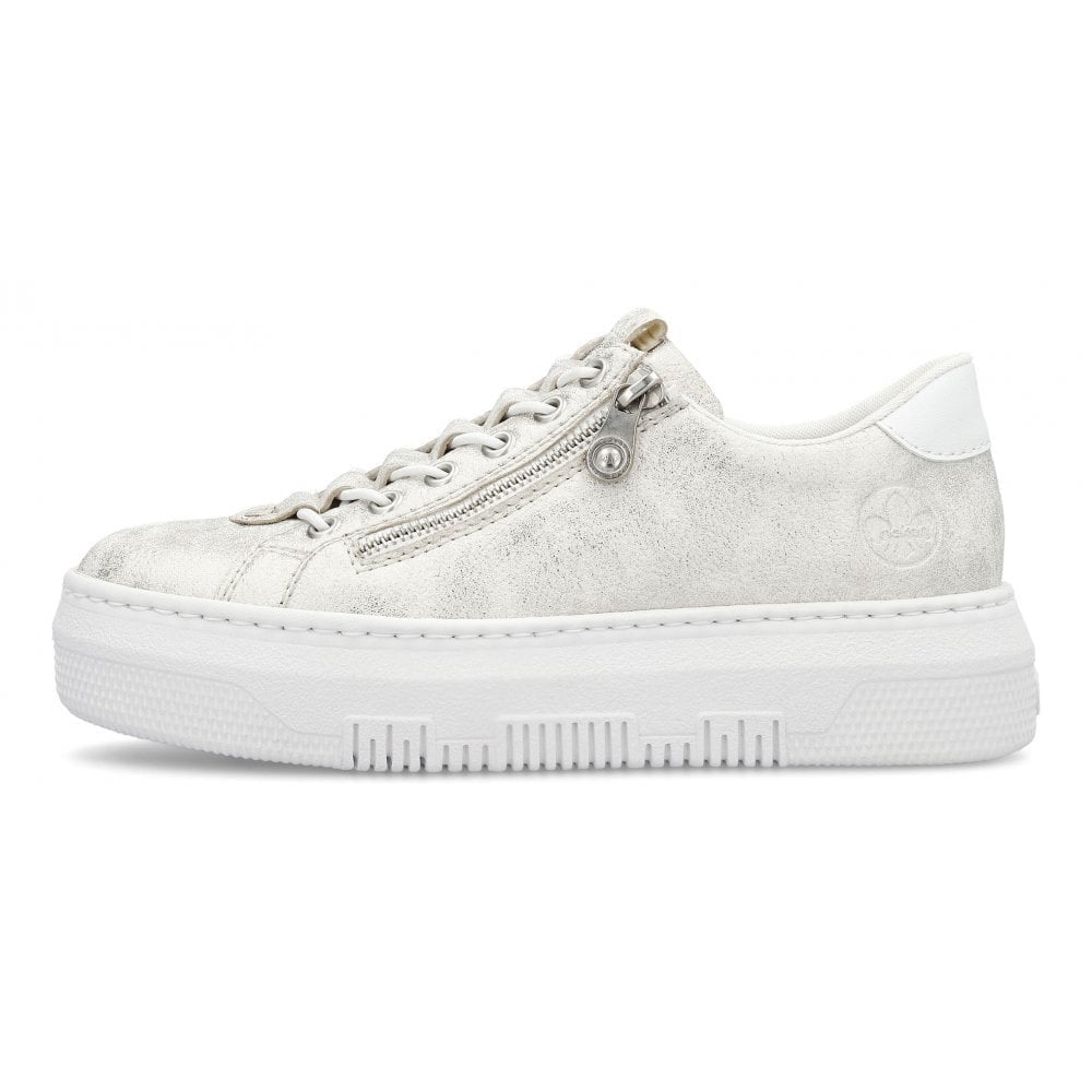 Rieker M1953 Casual Zip Up Shoe - Gold - image 004 |ww_colour=gold|ww_order=004|
