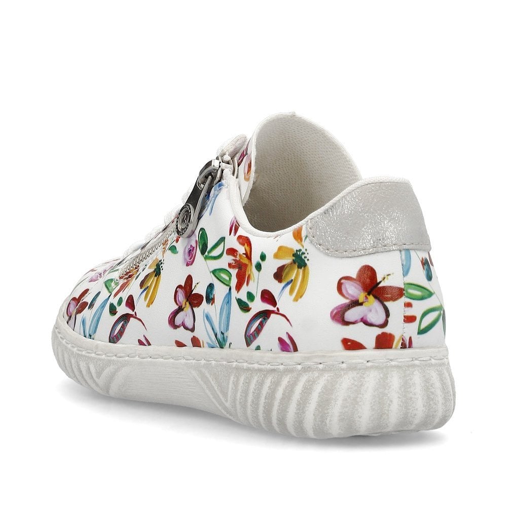 Rieker N0900 Lightweight Casual Lace Up/Zip Shoe - Floral - image 003 |ww_colour=floral|ww_order=003|