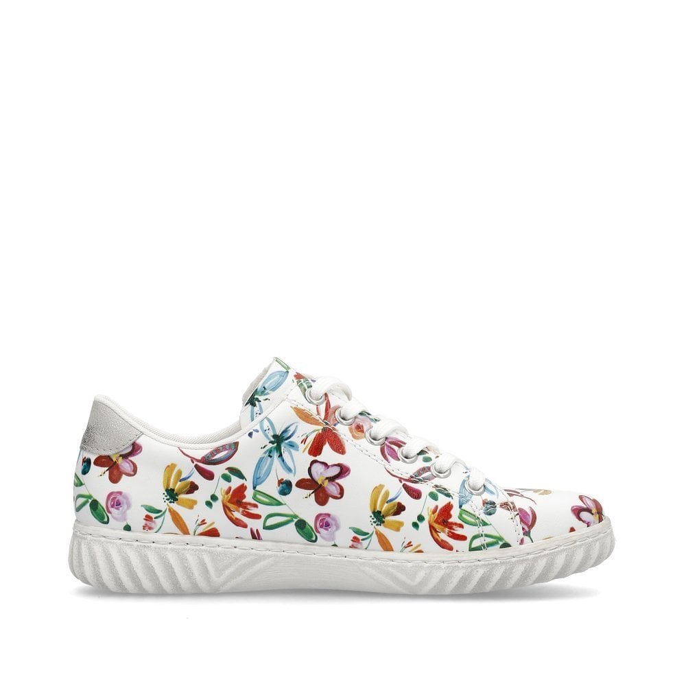 Rieker N0900 Lightweight Casual Lace Up/Zip Shoe - Floral - image 004 |ww_colour=floral|ww_order=004|