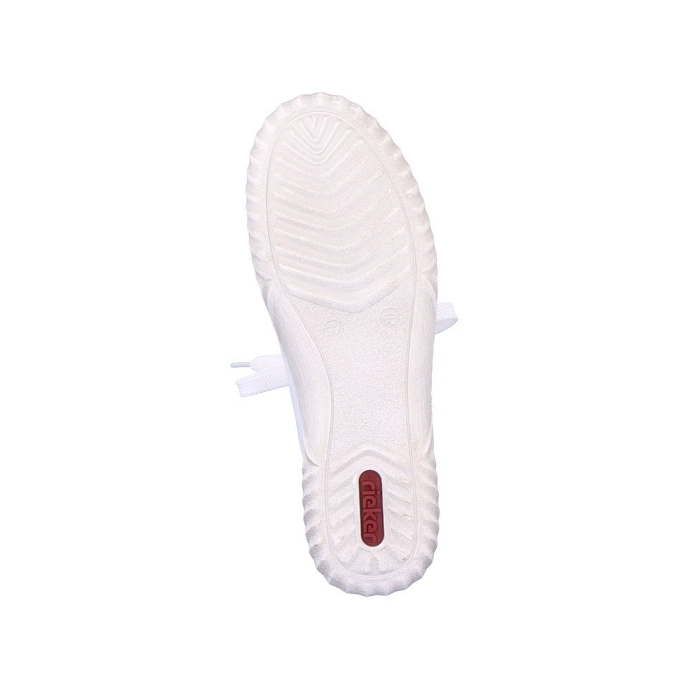 Rieker N0900 Lightweight Casual Lace Up/Zip Shoe - White - image 006 |ww_colour=white|ww_order=006|