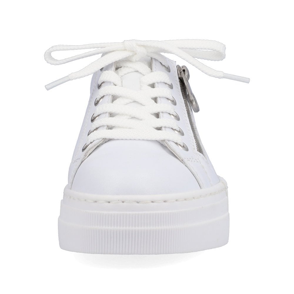 Rieker N4921 Lace/Zip up Casual Shoe - White - image 003 |ww_colour=white|ww_order=003|