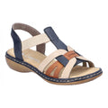 Rieker 65918 Slip On Sandal - Blue Combi - image 001 |ww_colour=blue-combi|ww_order=001|