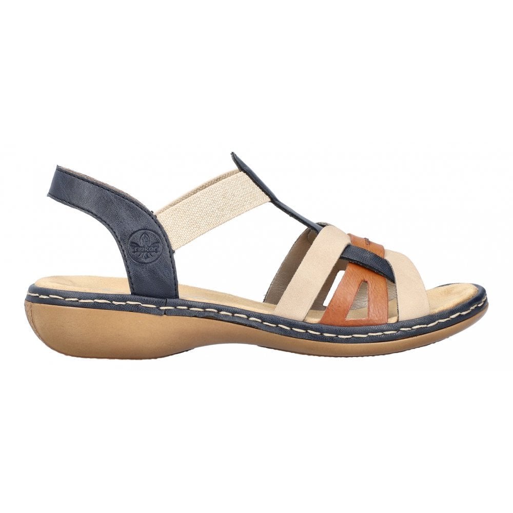Rieker 65918 Slip On Sandal - Blue Combi - image 006 |ww_colour=blue-combi|ww_order=006|
