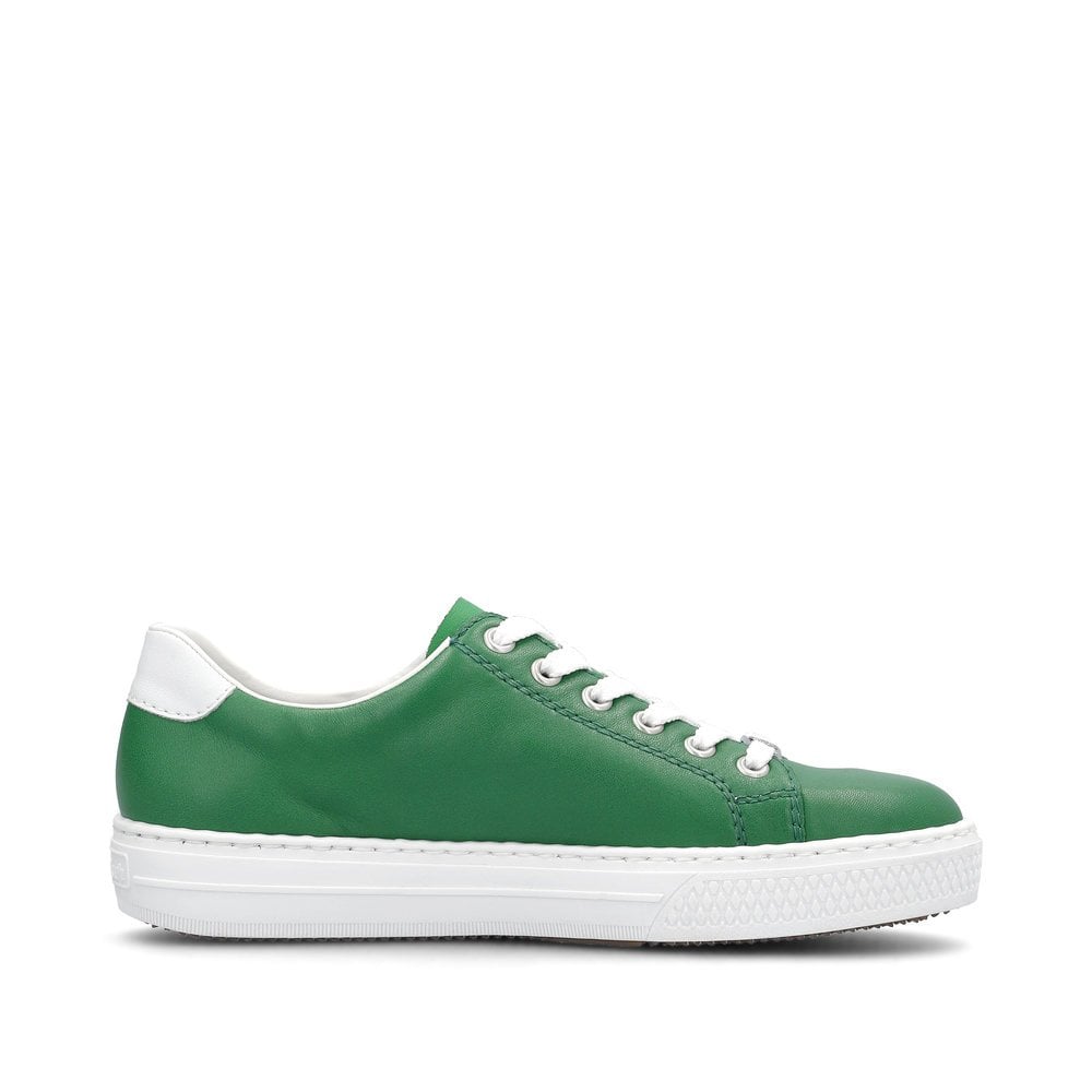 Rieker L59L1 Lace/Zip Up Casual Shoe - Green - image 003 |ww_colour=green|ww_order=003|