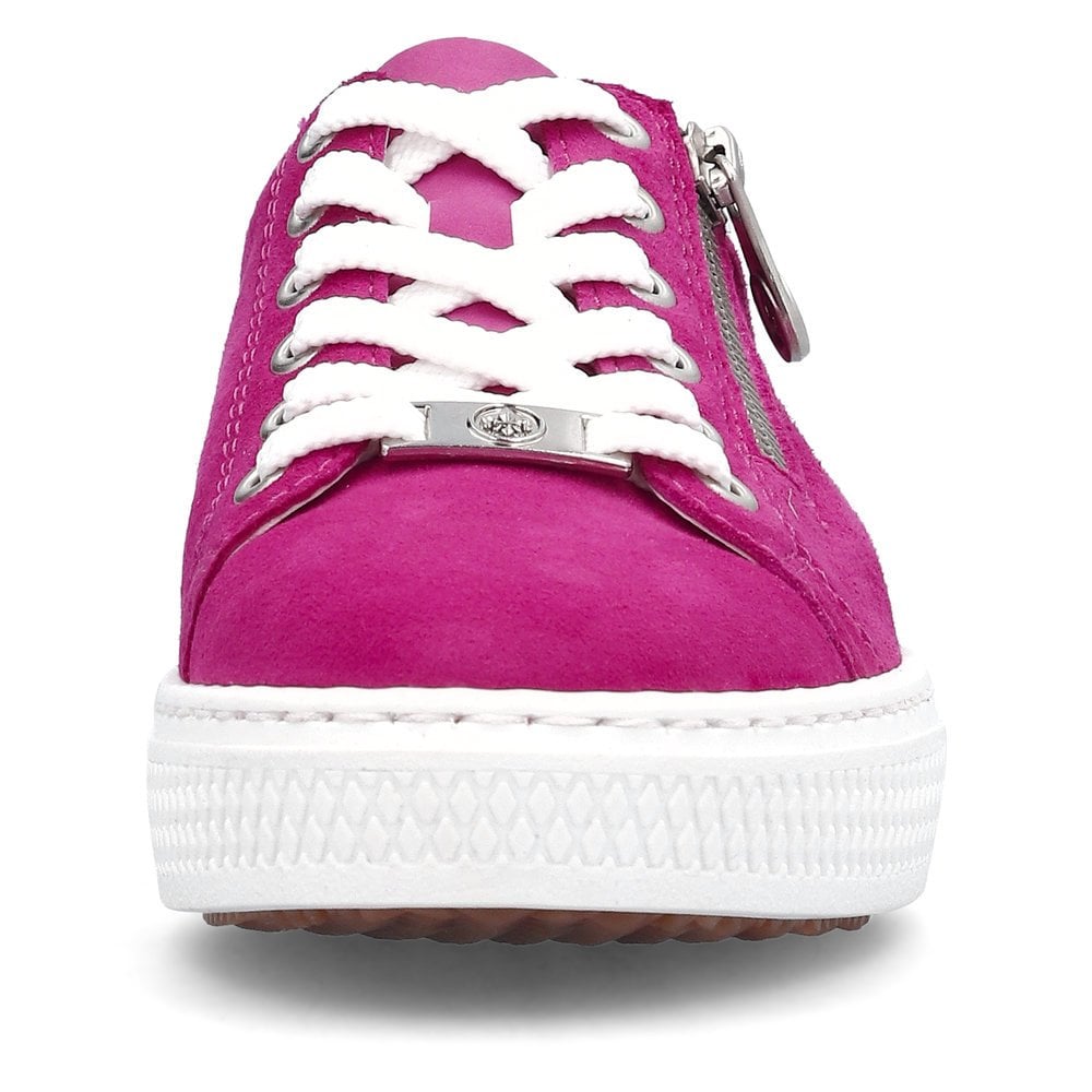Rieker L59L1 Lace/Zip Up Casual Shoe - Fuchsia - image 006 |ww_colour=fuchsia|ww_order=006|