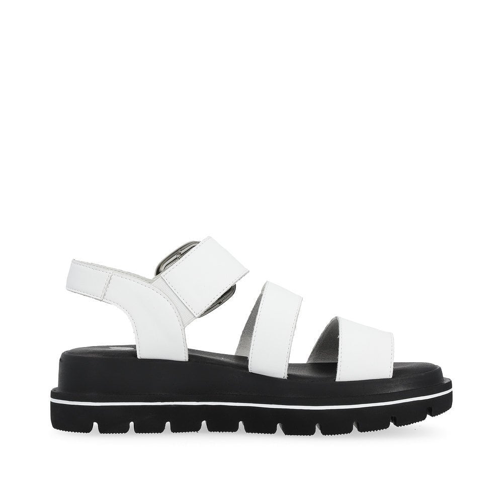 Rieker W1650 Touch Fastening Strap Sandal - White - image 005 |ww_colour=white|ww_order=005|