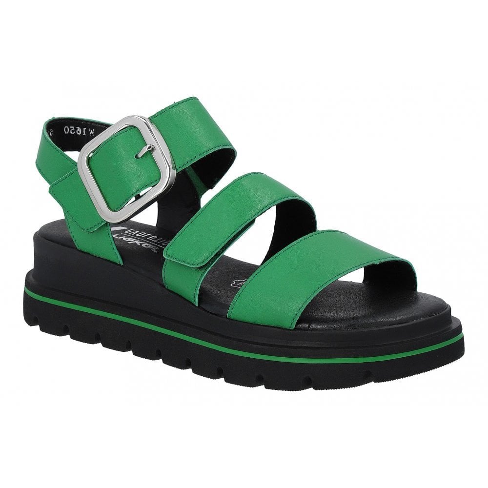Rieker W1650 Touch Fastening Strap Sandal - Green - image 001 |ww_colour=green|ww_order=001|
