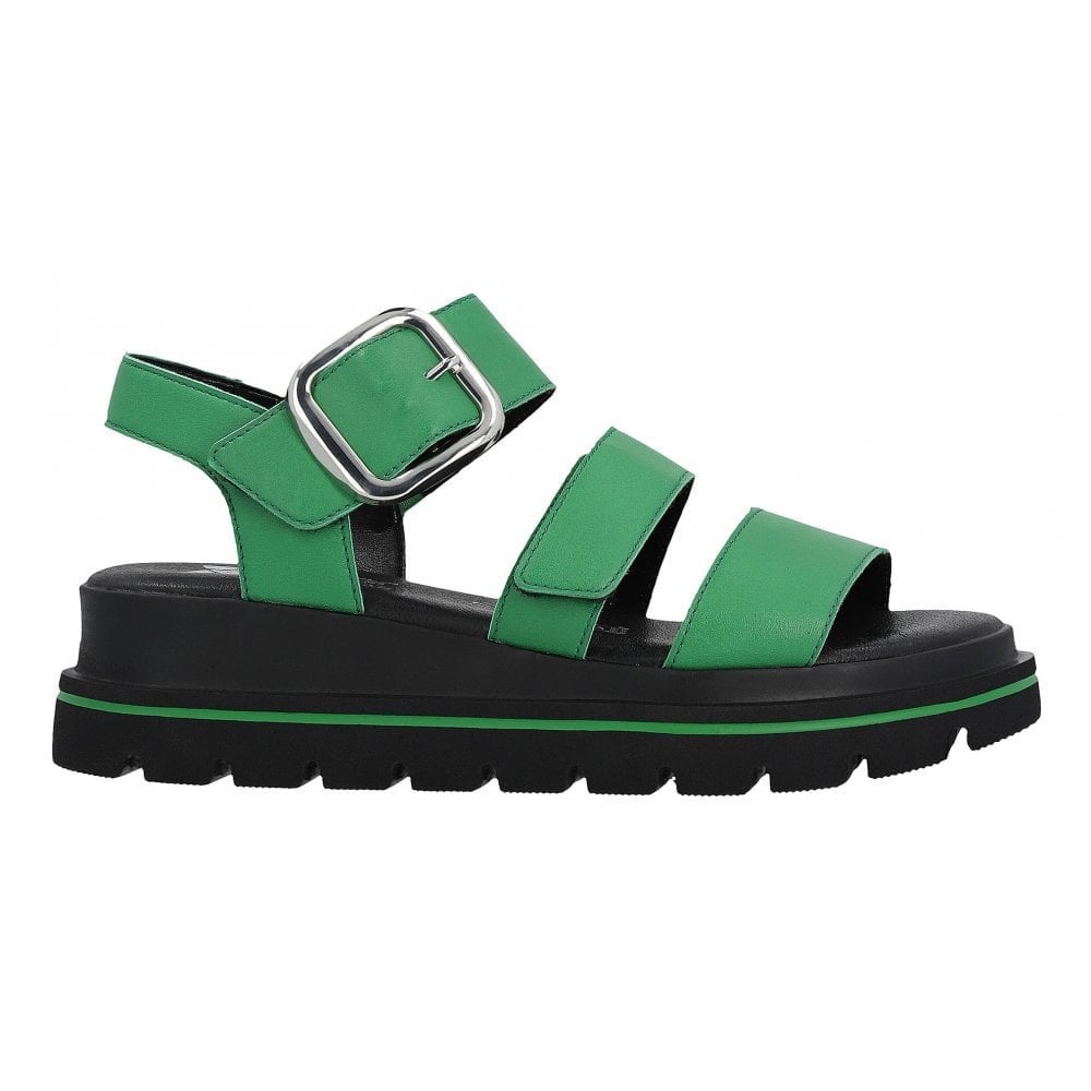 Rieker W1650 Touch Fastening Strap Sandal - Green - image 004 |ww_colour=green|ww_order=004|