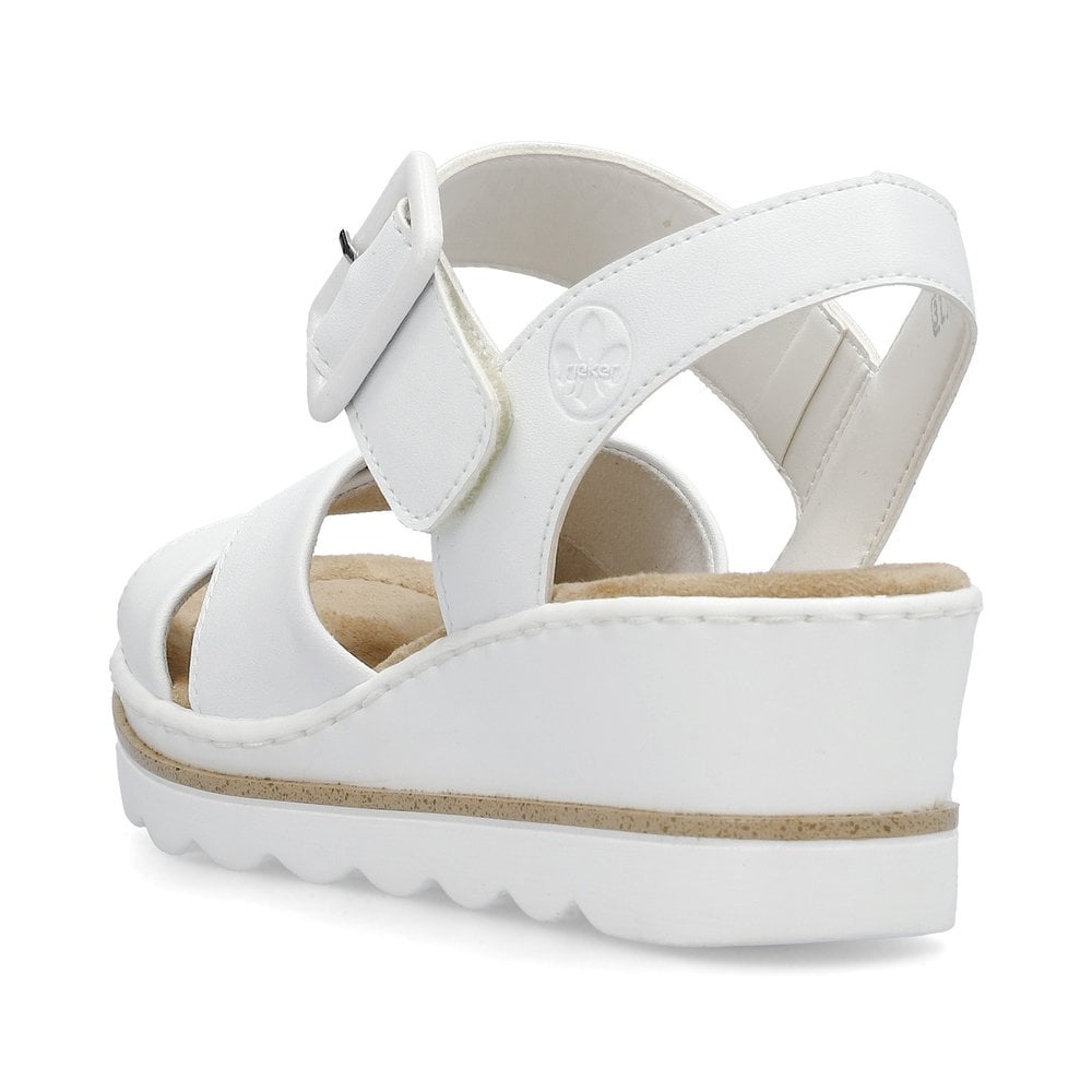 Rieker 67463 Wedge Sandal - White - image 003 |ww_colour=white|ww_order=003|