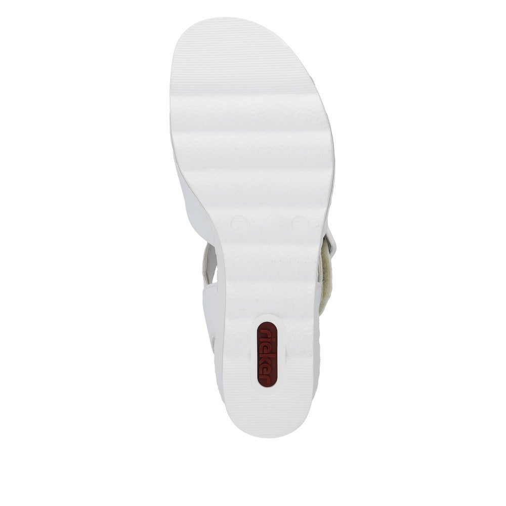 Rieker 67463 Wedge Sandal - White - image 007 |ww_colour=white|ww_order=007|