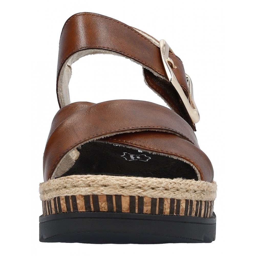 Rieker V7951 Wedge Sandal - Brown - image 004 |ww_colour=brown|ww_order=004|