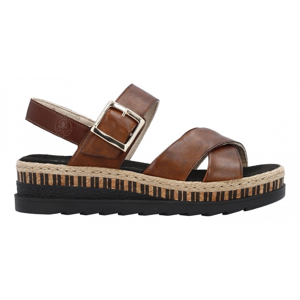 Rieker V7951 Wedge Sandal - Brown - image 005 |ww_colour=brown|ww_order=005|