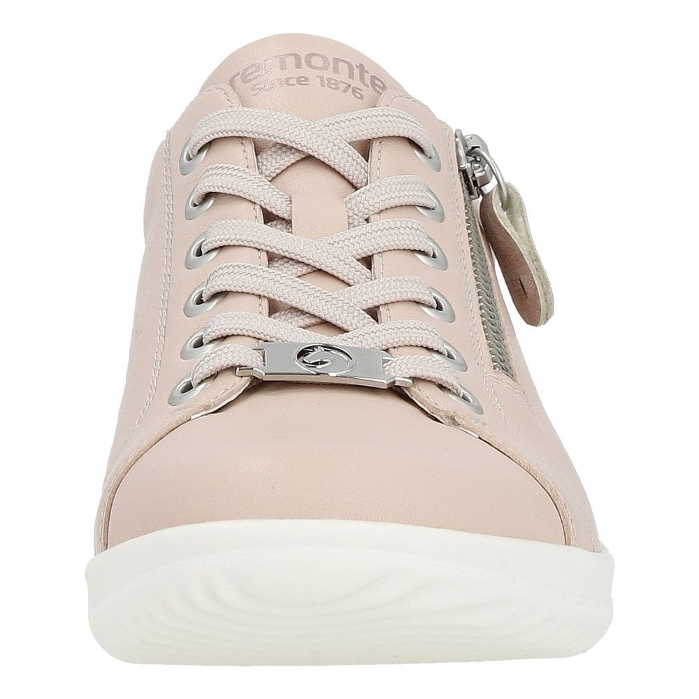 Remonte D1E03 Lace Up/ Zip Casual Shoe - Rose - image 003 |ww_colour=rose|ww_order=003|