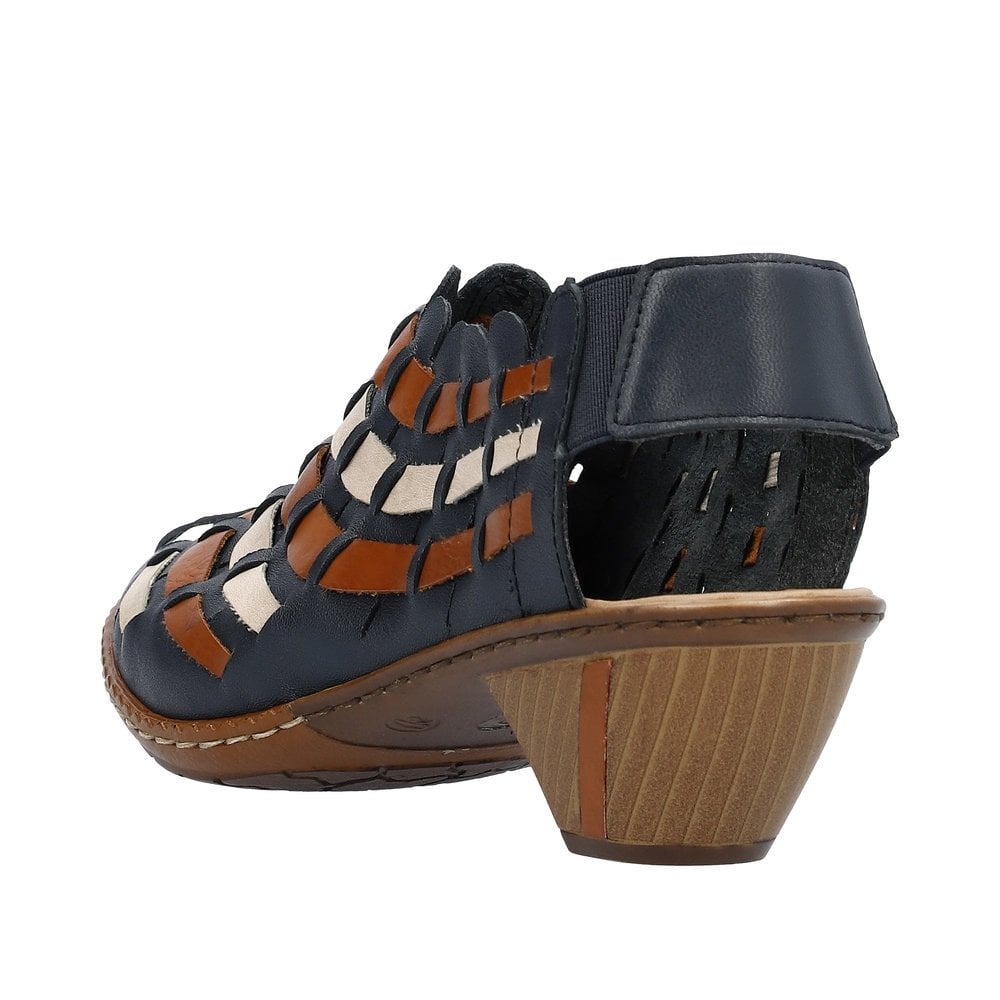 Rieker Sina Slip on Shoe - Blue Combi - image 003 |ww_colour=blue-combi|ww_order=003|