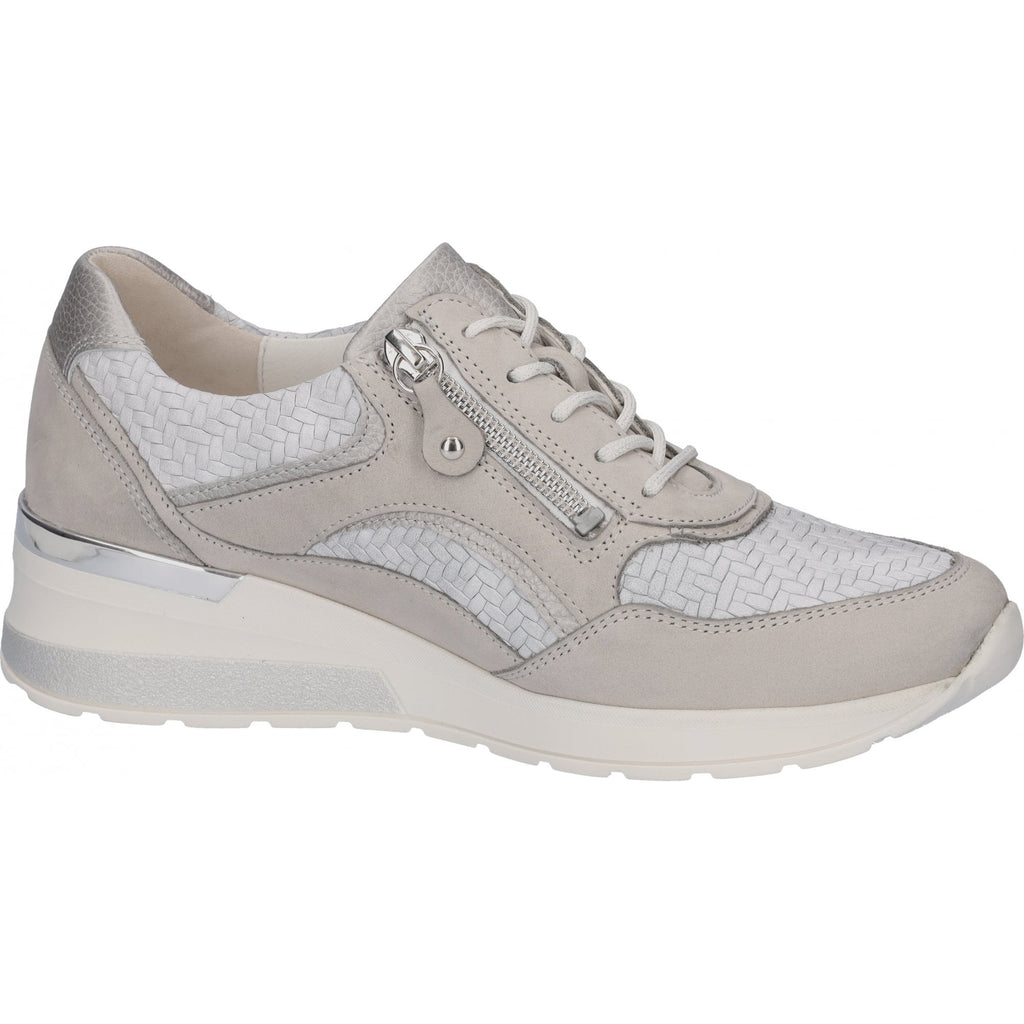 Waldlaufer H-Clara Lace-Up/Zip Casual Shoe - Stein Taupe Silber - image 003 |ww_colour=stein-taupe-silber|ww_order=003|