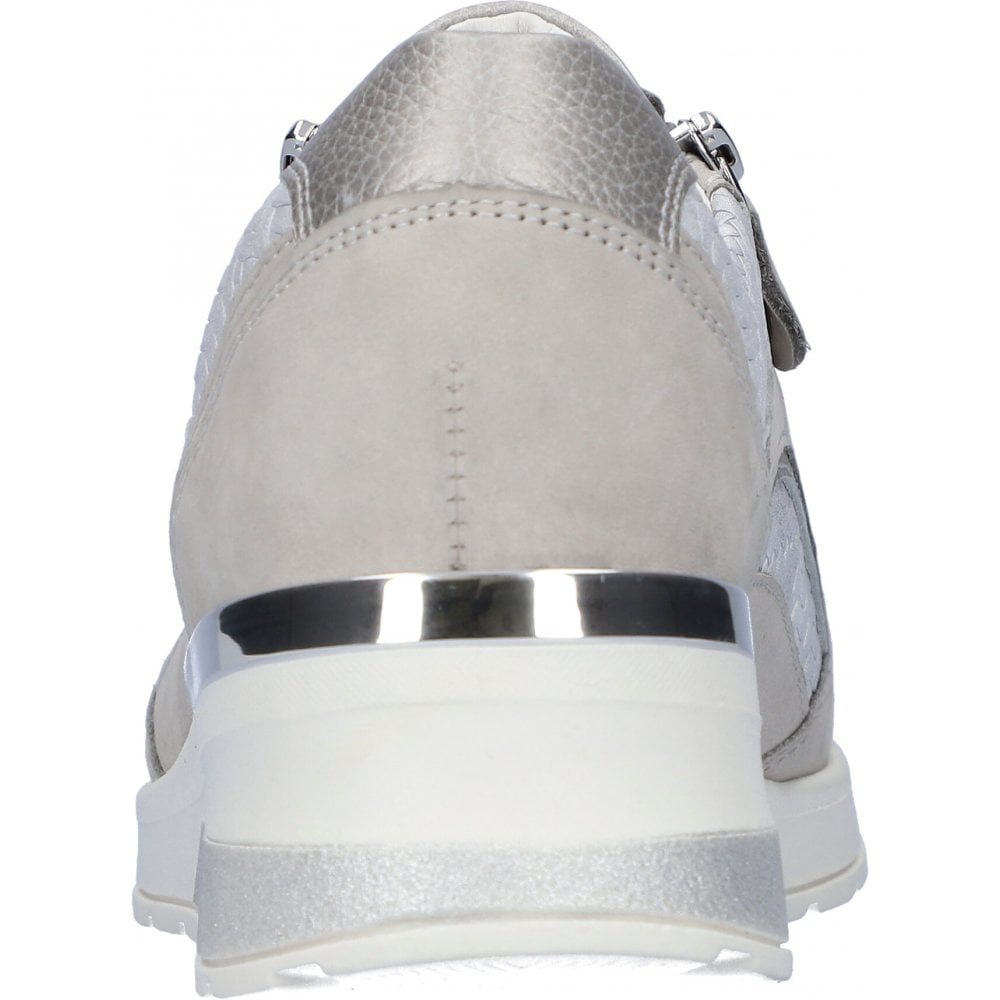 Waldlaufer H-Clara Lace-Up/Zip Casual Shoe - Stein Taupe Silber - image 005 |ww_colour=stein-taupe-silber|ww_order=005|