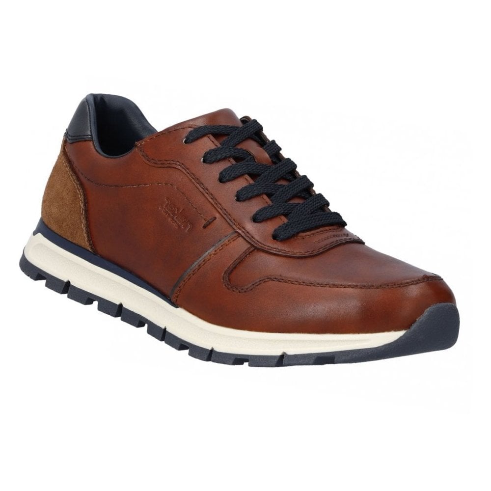 Rieker B0503 Casual Leather  Men's Lace-up - Brown - image 001 |ww_colour=brown|ww_order=001|