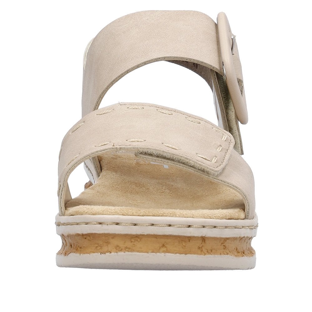 Rieker 62950 Hook & Loop Fastening Sandals - Beige - image 007 |ww_colour=beige|ww_order=007|