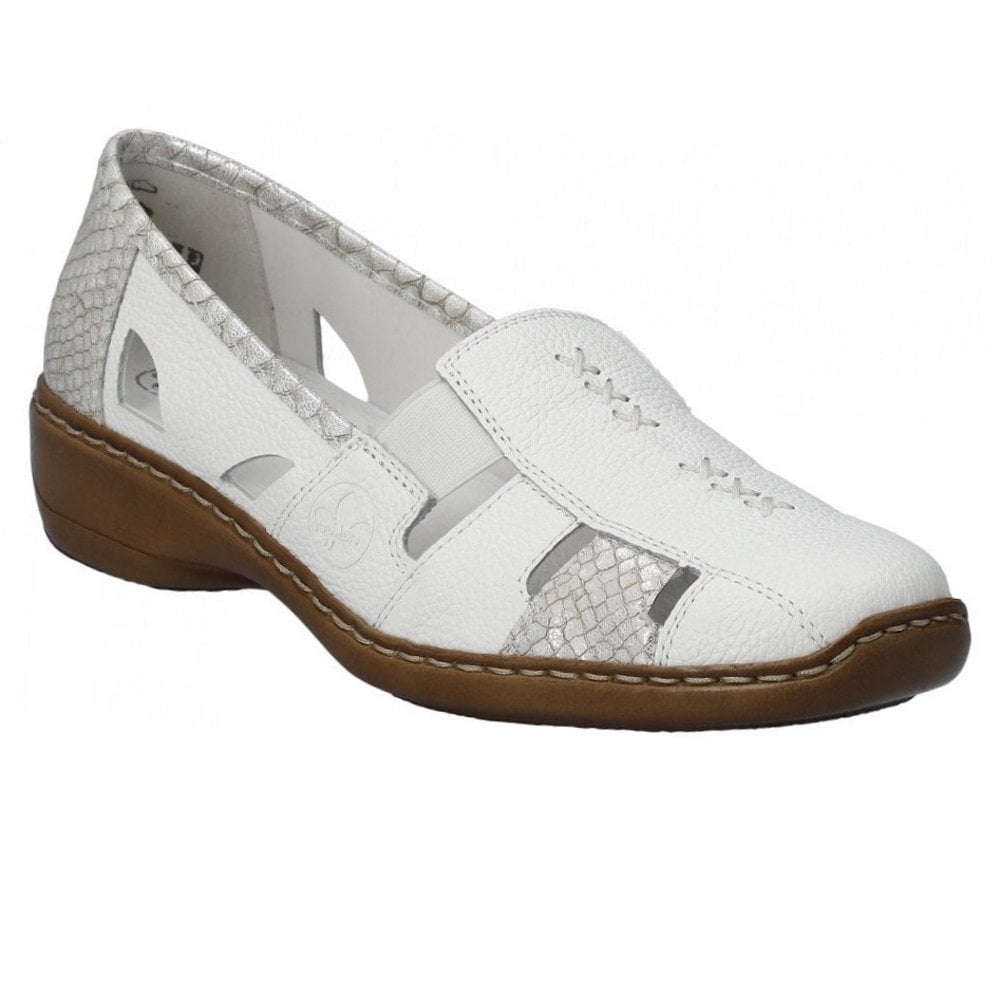 Rieker Doris 41385 Shoe - White - image 001 |ww_colour=white|ww_order=001|