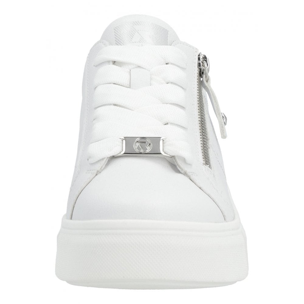 Rieker W0505 Lace/Zip Up Casual Shoe - White - image 003 |ww_colour=white|ww_order=003|