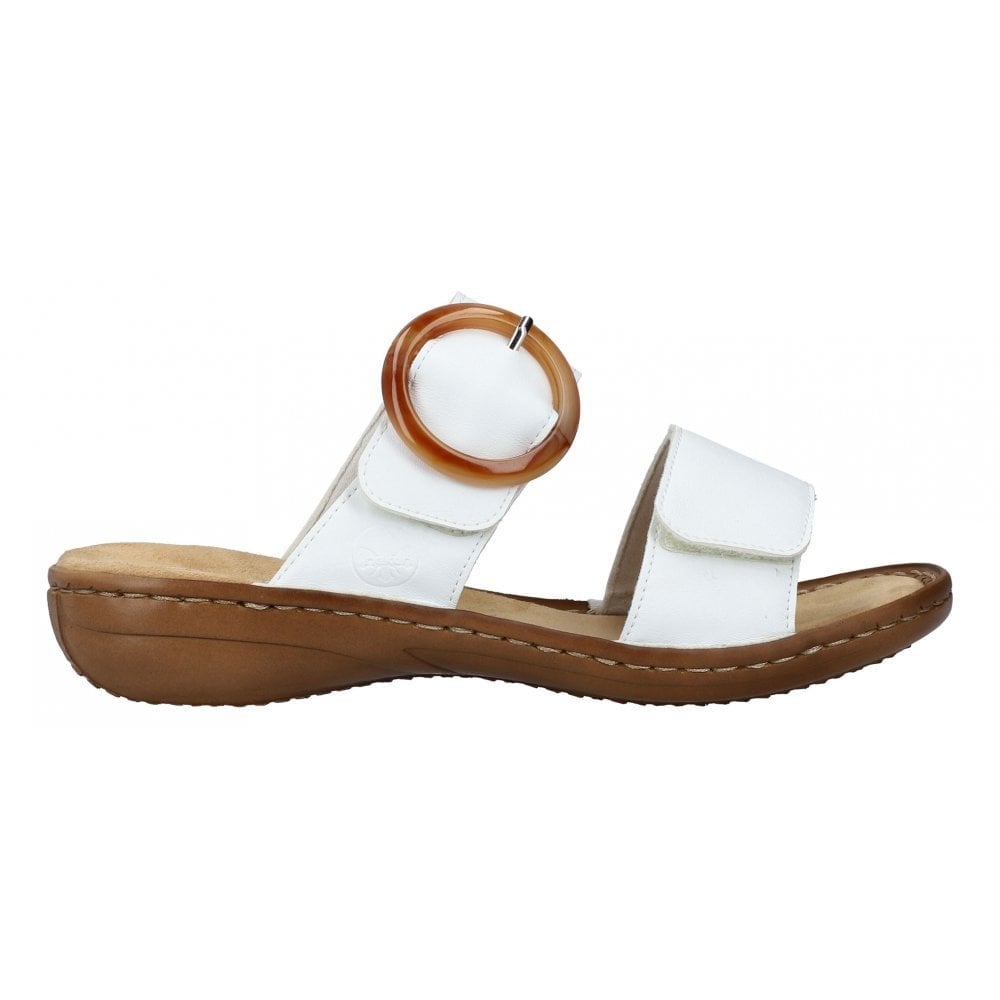 Rieker 60894 Adjustable Mule Sandal - White - image 003 |ww_colour=white|ww_order=003|