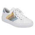 Rieker L8802 Lace Up Casual Shoe - White Combi - image 001 |ww_colour=white-combi|ww_order=001|