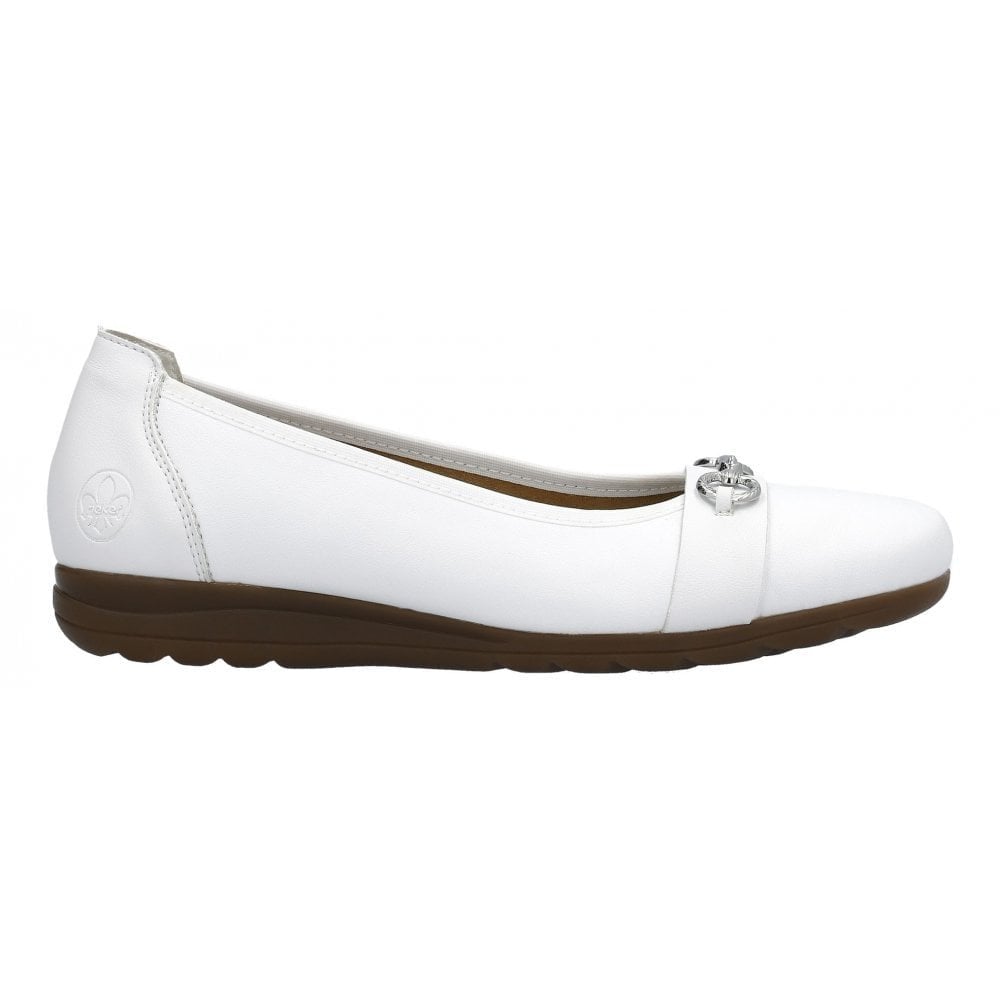 Rieker L9360 Ballet Pump - White - image 004 |ww_colour=white|ww_order=004|