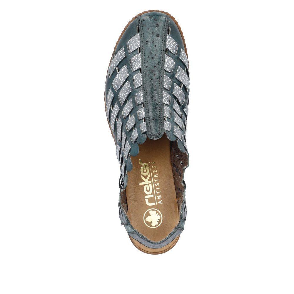 Rieker Sina Slip on Shoe - Green - image 002 |ww_colour=green|ww_order=002|