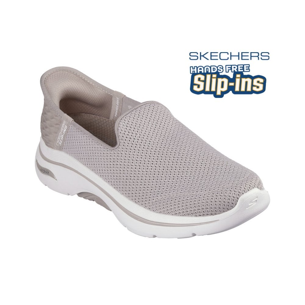 Skechers Go Walk Arch Fit  - Delara Slip Ins - Taupe - image 001 |ww_colour=taupe|ww_order=001|