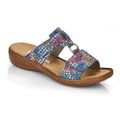 Rieker 608P9 Adjustable Mule Sandal - Multi - image 001 |ww_colour=multi|ww_order=001|