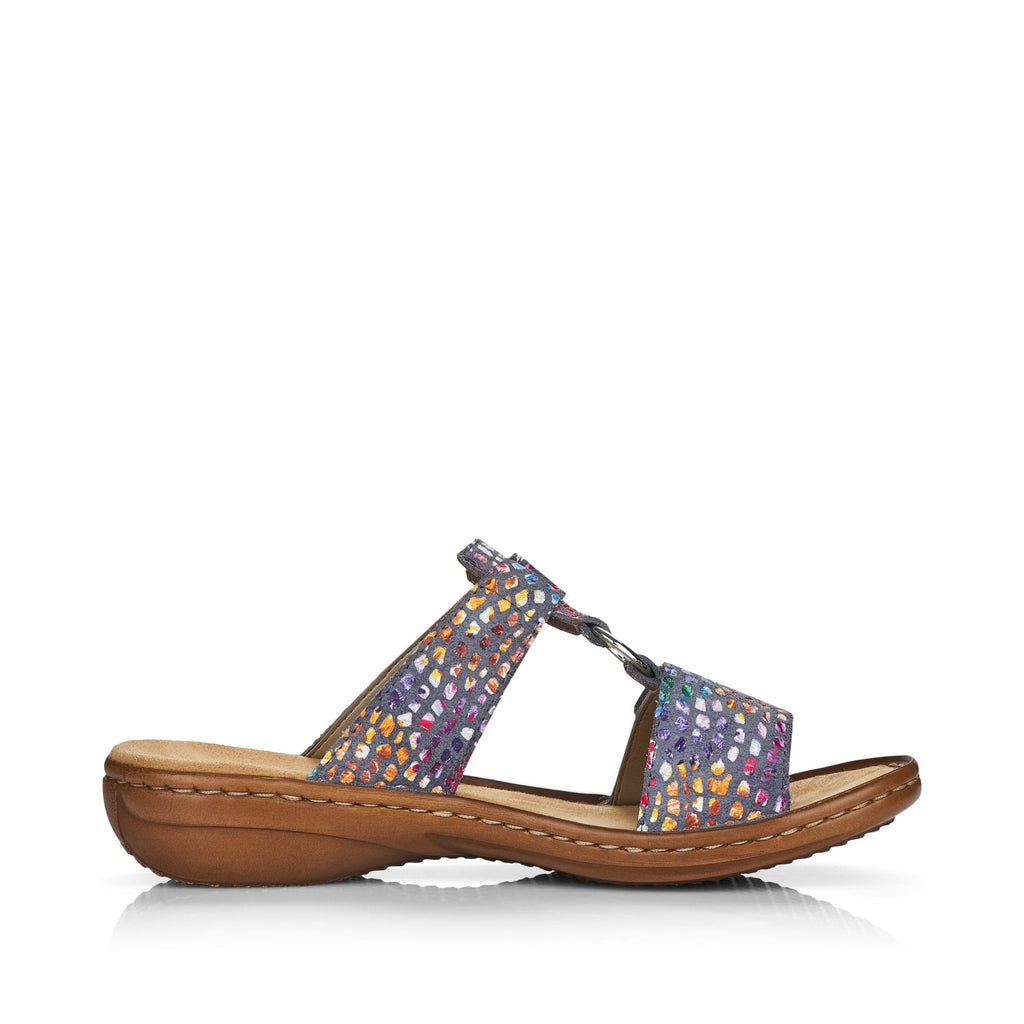 Rieker 608P9 Adjustable Mule Sandal - Multi - image 003 |ww_colour=multi|ww_order=003|