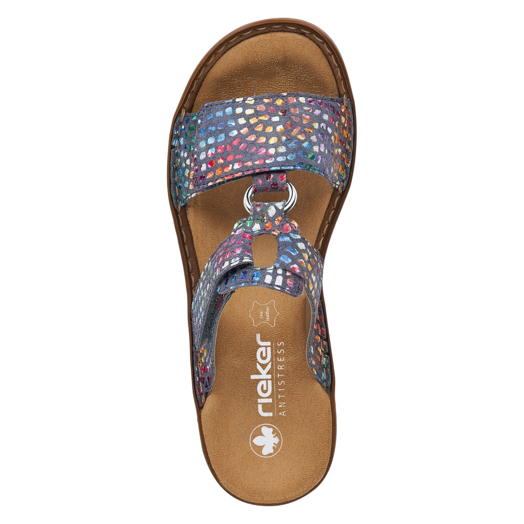 Rieker 608P9 Adjustable Mule Sandal - Multi - image 005 |ww_colour=multi|ww_order=005|