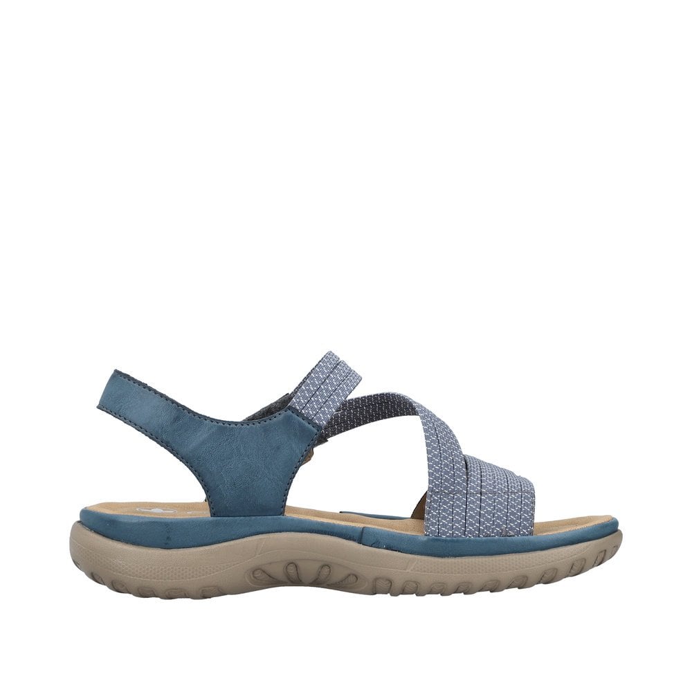 Rieker 64870 Vegan Touch Close Sandal - Blue - image 002 |ww_colour=blue|ww_order=002|