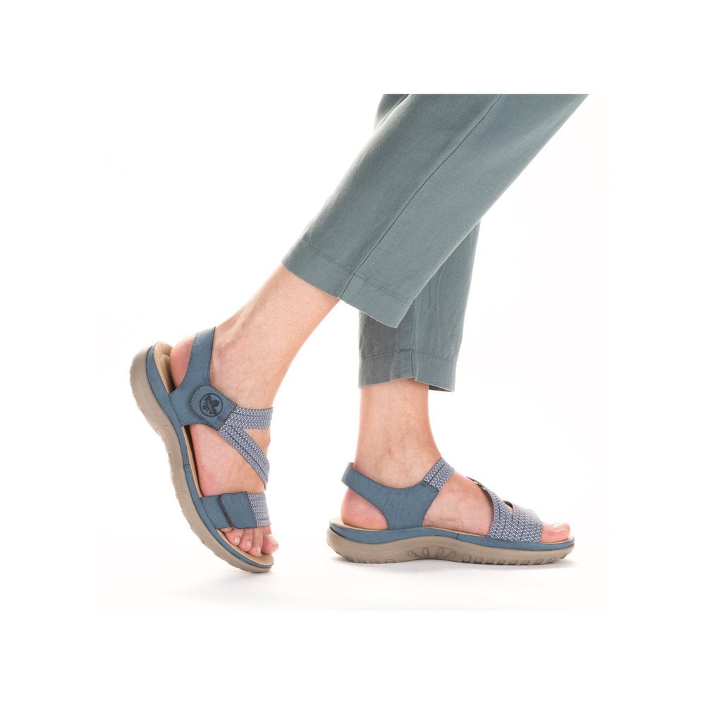Rieker 64870 Vegan Touch Close Sandal - Blue - image 005 |ww_colour=blue|ww_order=005|