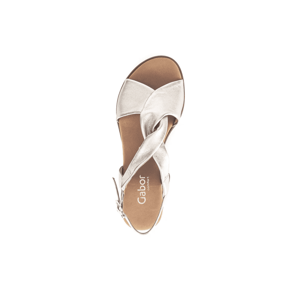 Gabor Rich Low Wedge Sandal - Puder - image 002 |ww_colour=puder|ww_order=002|