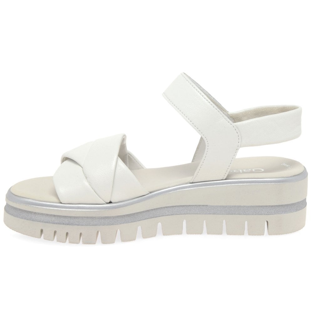 Gabor Abide Platform Sandal - White - image 003 |ww_colour=white|ww_order=003|