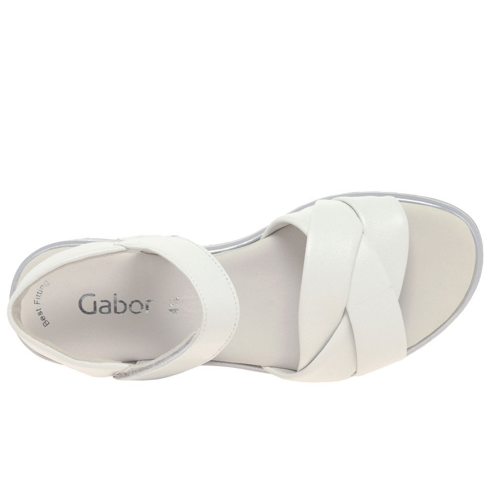 Gabor Abide Platform Sandal - White - image 004 |ww_colour=white|ww_order=004|