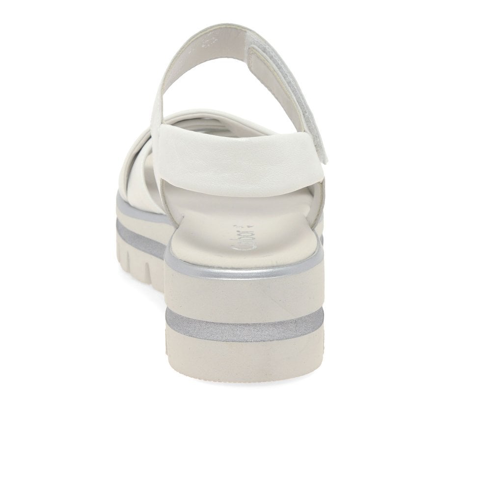 Gabor Abide Platform Sandal - White - image 005 |ww_colour=white|ww_order=005|